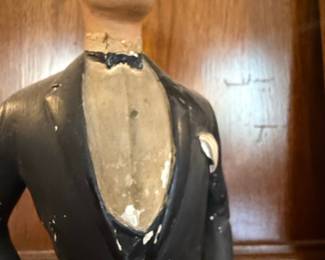 Vintage Advertising Store Display Figurine of a Gentleman with Cane