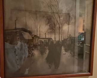 Untitled Figurative Scene with Caravans