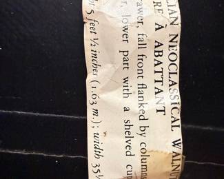 Biedermeier Walnut Secretary Desk