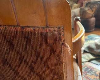 Art Deco Scalloped Back Armchair by Eliel Saarinen