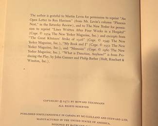 George S. Kaufman: An Intimate Portrait by Howard Teichmann