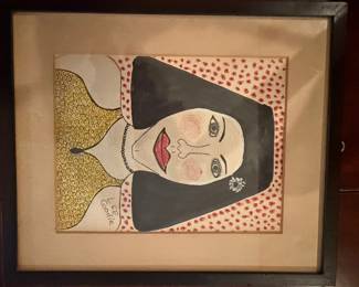 Portrait of a Woman by Lee Godie, from Carl Hammer Gallery