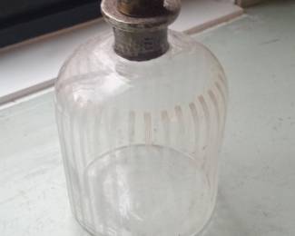 Victorian Sterling Silver and Glass Decanter