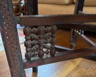Moorish Moroccan Style Folding Brass Tray Table