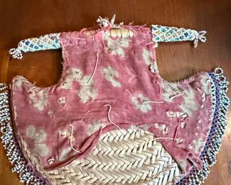 Vintage Beaded Mirror Amulet - Kuchi Tribal