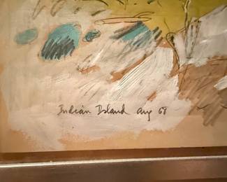 John Marin "Indian Island" Painting