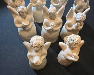 Set of 9 Cherub/Angel Figurines