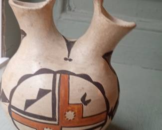 Acoma Pueblo Pottery Double-Spout Vessel