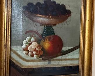 Still Life Painting of Fruit, 19th Century American School