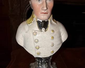 Staffordshire Ceramic Bust of Napoleon Bonaparte