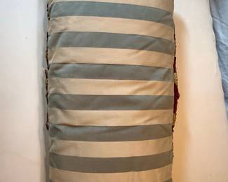 Embroidered Velvet Bolster Pillow