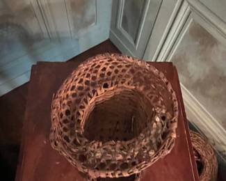 Antique Wabanaki Split Ash Tiered Basket