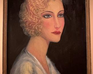 Art Deco Portrait of a Woman - Decorative Print