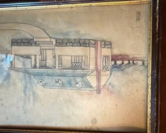 Architectural Sketch of a House