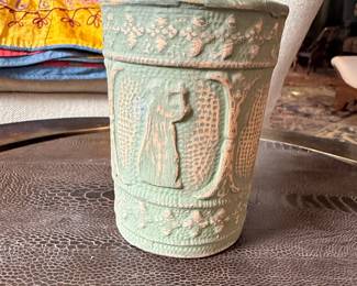 Antique Weller Pottery "Neoclassical Acanthus" Umbrella Stand