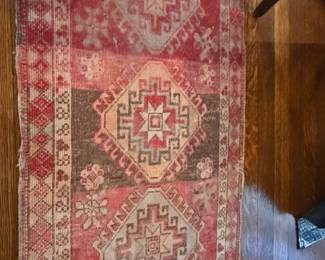 Antique Turkish Oushak Kilim Rug