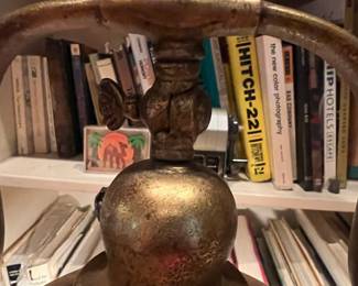 Antique Brass Bell-Shaped Floor Lamp