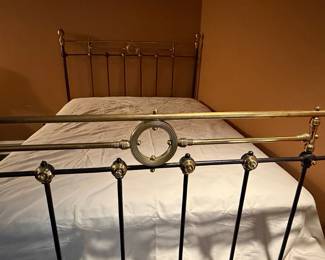 Victorian Brass and Iron Bed Frame