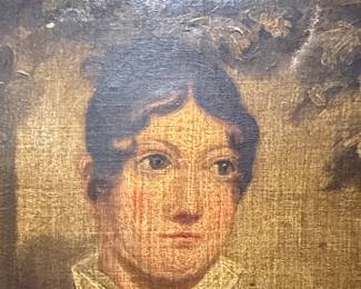 19th Century American Folk Art Portrait of a Woman