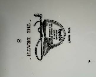 Spode "The Hunt" and "The Death" Series Plates by J.F. Herring Sr.