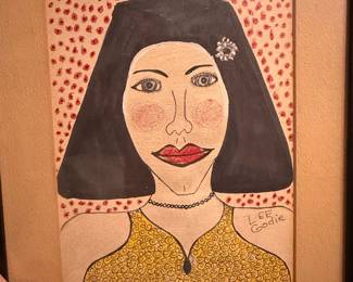 Portrait of a Woman by Lee Godie, from Carl Hammer Gallery