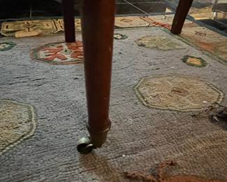 Victorian Etagere with Decorative Carvings and Upholstery