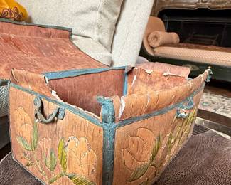 Embroidered Birch Bark Box