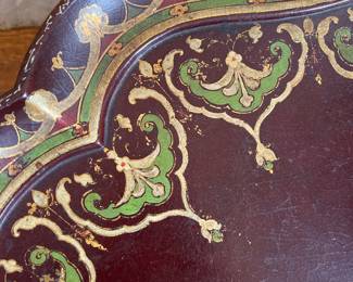 Moorish Moroccan Style Folding Brass Tray Table