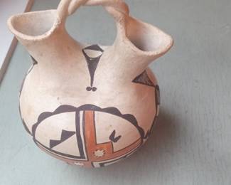 Southwestern Style Double Spout Pottery Vase