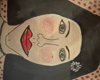 Portrait of a Woman by Lee Godie, from Carl Hammer Gallery