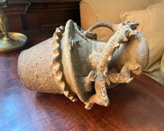 Gargoyle or Grotesque Ceramic Vessel