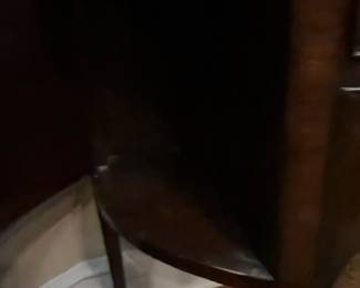 Antique Flame Mahogany Demilune Sideboard