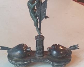 Art Nouveau Figural Inkwell