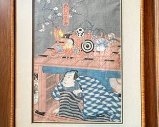 Utagawa Kuniyoshi 'The Courtesan' Woodblock Print