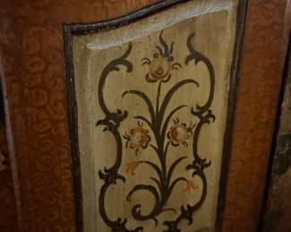 1800 Dated Hand-Painted Tyrolean Armoire