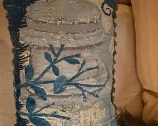 Antique Verdure Tapestry Pillow