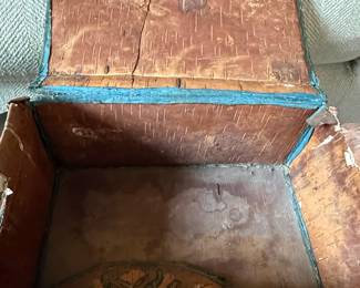 Embroidered Birch Bark Box