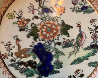 Mason's Patent Ironstone China "Peacock and Pheasant" Pattern Plate