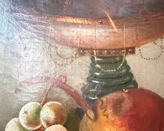 Still Life Painting of Fruit, 19th Century American School