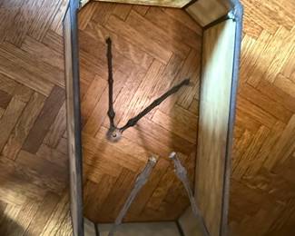 Art Nouveau Style Table Lamp with Paneled Shade