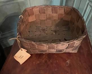 Antique Splint Basket - Potato Basket