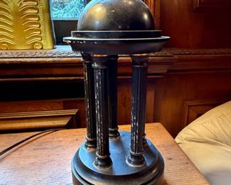 Grand Tour Bronze Temple Model Lamp