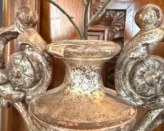 Neoclassical Giltwood Urn Pedestal