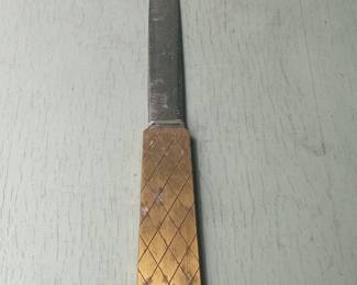 Vintage Swiss Letter Opener with Geometric Handle