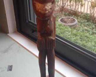 African Tribal Carving Walking Stick