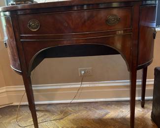 Federal Style Mahogany Demilune Sideboard