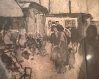 Untitled Figurative Scene with Caravans