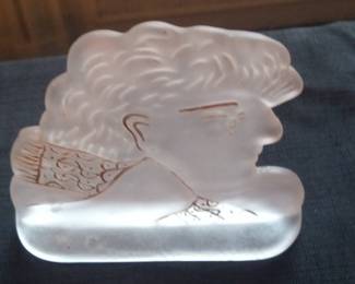 Alekos Fassianos for Daum "Kallisti" Glass Bust