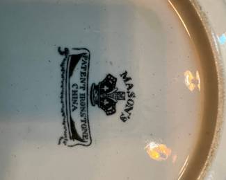 Mason's Patent Ironstone China "Peacock and Pheasant" Pattern Plate