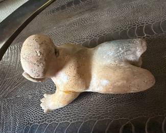 Terracotta Figurine of a Crouching Pre-Columbian Figure